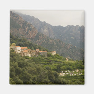 Europe, France, Corsica, Ota. Town of Ota and Magnet