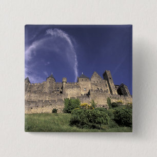 Europe, France, Languedoc; Aude; Carcassonne, 2 Inch Square Button
