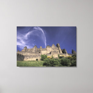 Europe, France, Languedoc; Aude; Carcassonne, Canvas Print