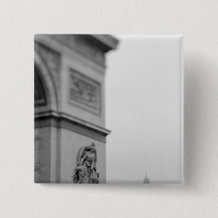 Europe, France, Paris. Arc de Triomphe and 2 Inch Square Button