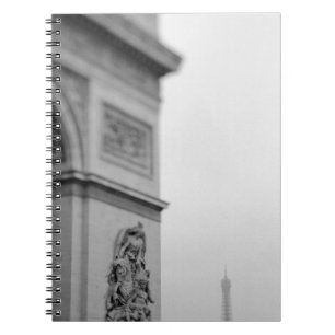 Europe, France, Paris. Arc de Triomphe and 2 Notebook