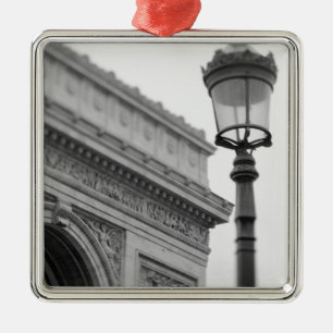 Europe, France, Paris. Arc de Triomphe and Metal Ornament