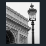 Europe, France, Paris. Arc de Triomphe and Poster<br><div class="desc">COPYRIGHT Walter Bibikow / DanitaDelimont.com | EU09 WBI0254.jpg | Europe,  France,  Paris. Arc de Triomphe and streetlamp</div>
