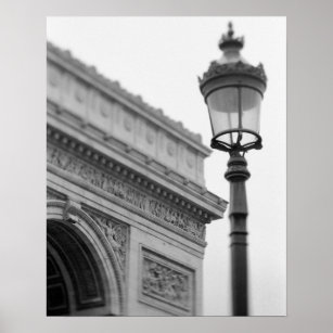 Europe, France, Paris. Arc de Triomphe and Poster