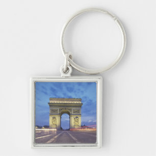 Europe, France, Paris. Arc de Triomphe as viewed Keychain