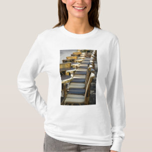Europe, France, Paris, Beaubourg: Cafe Tables / T-Shirt