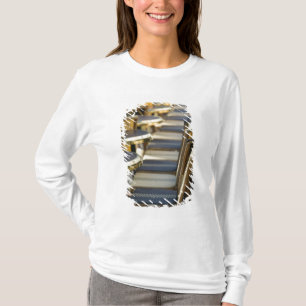 Europe, France, Paris, Beaubourg: Cafe Tables / T-Shirt