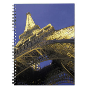 Europe, France, Paris, Eiffel Tower, evening 2 Notebook