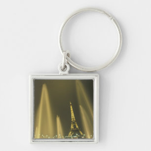 Europe, France, Paris, Eiffel Tower, evening Keychain