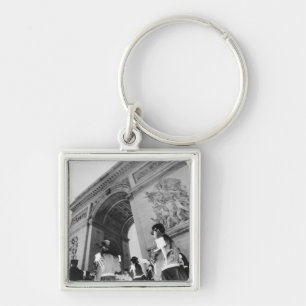Europe, France, Paris. Military ceremony at the Keychain