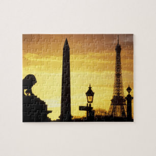 Europe, France, Paris, Place de Concorde. Jigsaw Puzzle