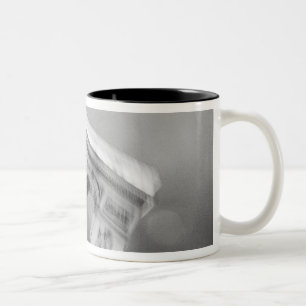 Europe, France, Paris. Spinning Arc de Triomphe Two-Tone Coffee Mug