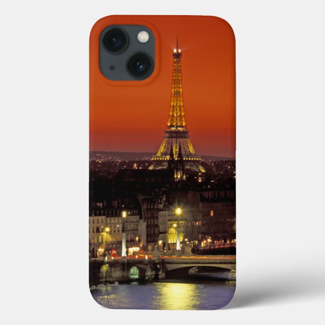 Europe, France, Paris. Sunset view of Eiffel Case-Mate iPhone Case (Back)