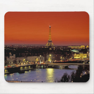 Europe, France, Paris. Sunset view of Eiffel Mouse Pad