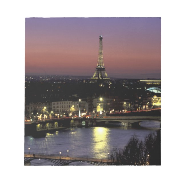 Europe, France, Paris, Sunset view of Eiffel Notepad (Front)