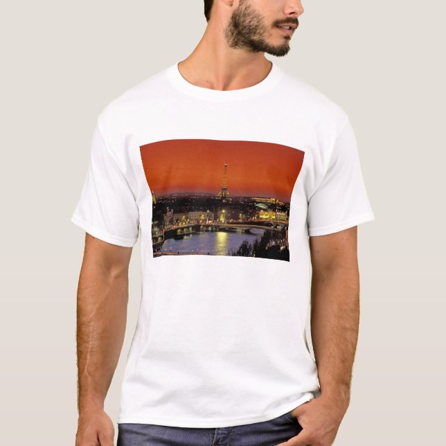 Europe, France, Paris. Sunset view of Eiffel T-Shirt (Front)