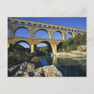 Europe, France, Pont du Gard. Pont du Gard, Postcard