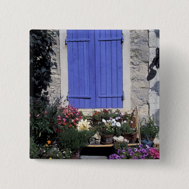 Europe, France, Provence, Aix-en-Provence. 2 Inch Square Button (Front)
