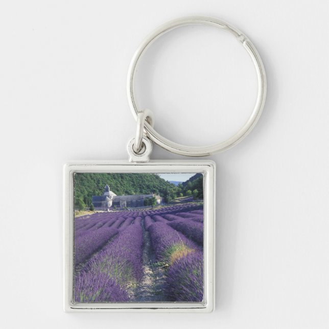 Europe, France, Provence. Lavander fields Keychain (Front)
