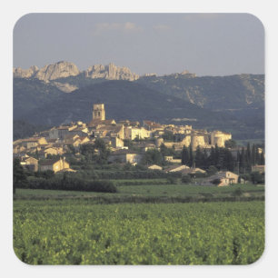 Europe, France, Provence, Vaucluse, SSablet, Square Sticker