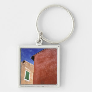 Europe, France, Roussillon. Colourful walls are Keychain