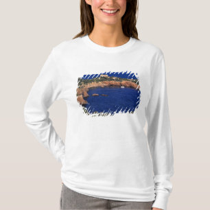 Europe, France, Theoule-sur-Mer. A tile-roofed T-Shirt