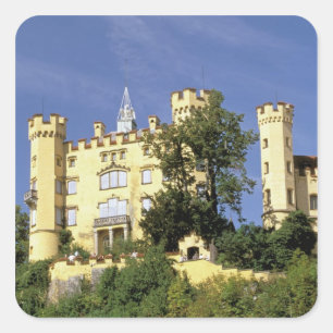 Europe, Germany, Bayern Bavaria), Fussen. Square Sticker