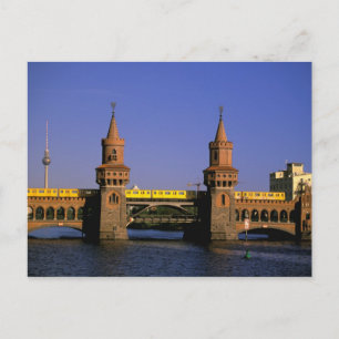 Europe, Germany, Berlin. Kreuzberg, Oberbaum Postcard