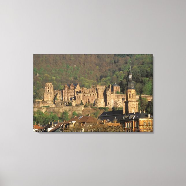 Europe, Germany, Heidelberg. Castle Canvas Print (Front)