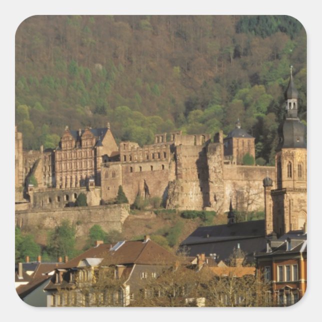 Europe, Germany, Heidelberg. Castle Square Sticker (Front)