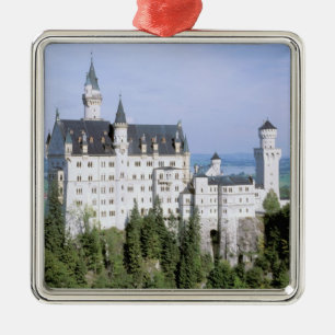 Europe, Germany, Neuschwanstein Castle, built Metal Ornament