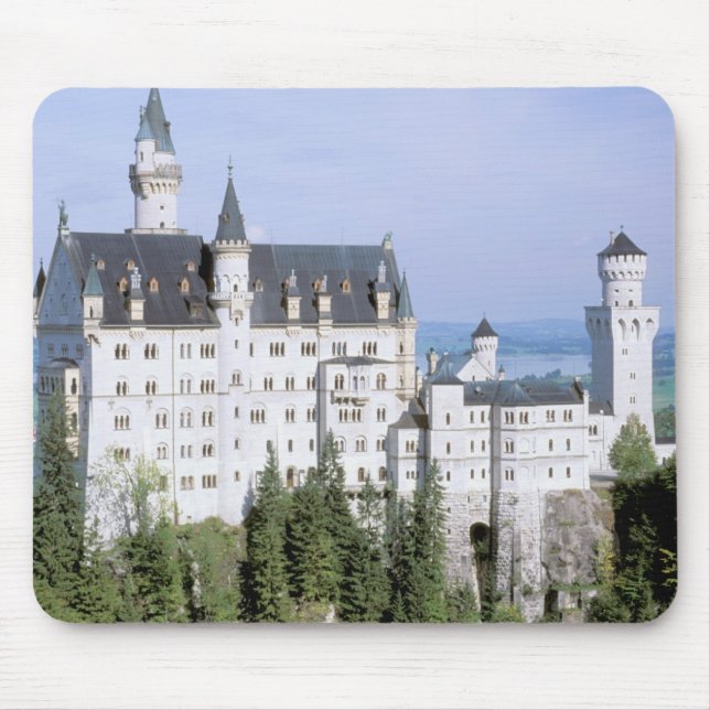 Europe, Germany, Neuschwanstein Castle, built Mouse Pad (Front)