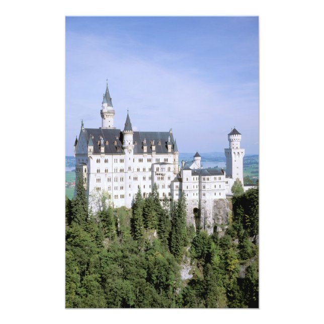 Europe, Germany, Neuschwanstein Castle, built Photo Print (Front)