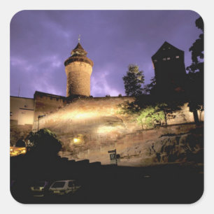 Europe, Germany, Numberg, Imperial Castle Square Sticker