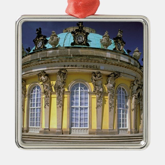 Europe, Germany, Potsdam. Park Sanssouci, 2 Metal Ornament (Front)