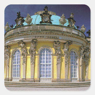 Europe, Germany, Potsdam. Park Sanssouci, 2 Square Sticker
