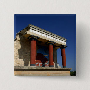 Europe, Greece, Crete (aka Kriti), Heraklion 2 Inch Square Button