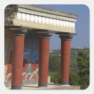 Europe, Greece, Crete (aka Kriti), Heraklion Square Sticker