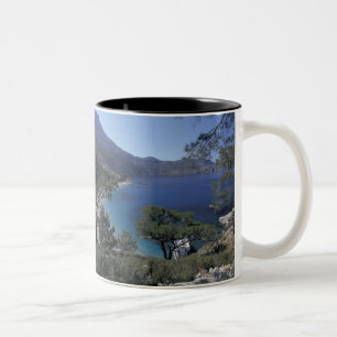 Europe, Greece, Karpathos, Dodecanese; Apella Two-Tone Coffee Mug