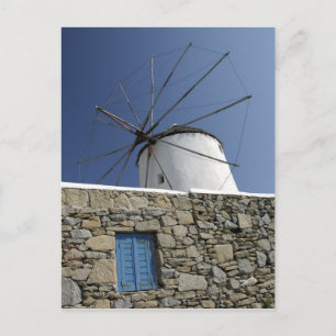 Europe, Greece, Mykonos. 2 Postcard