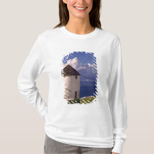 Europe, Greece, Mykonos. A striking white T-Shirt