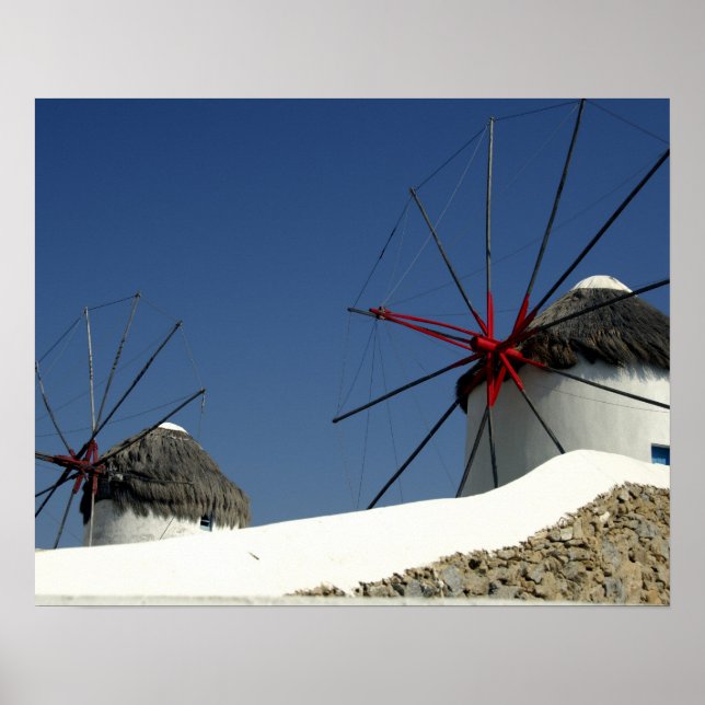 Europe, Greece, Mykonos. Poster (Front)