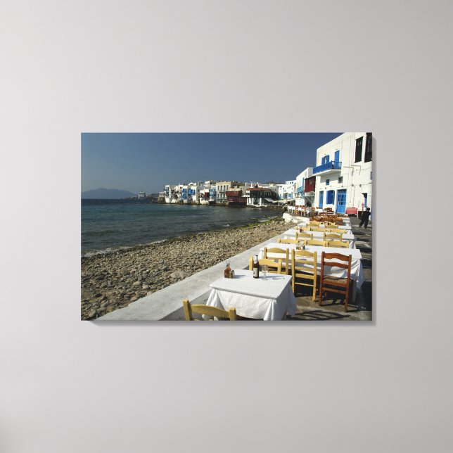 Europe, Greece, Mykonos. Views of the seaside Canvas Print (Front)