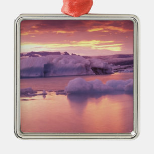 Europe, Iceland, Jokulsarlon lagoon Metal Ornament