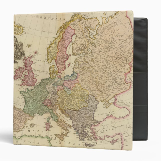 Europe Illustrated Map Binder (Front/Inside)