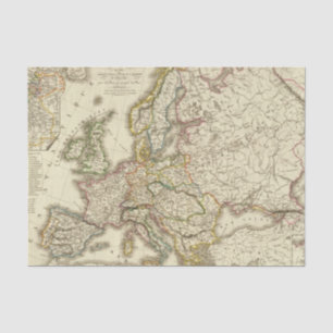 Europe in 1813 2 tissue paper