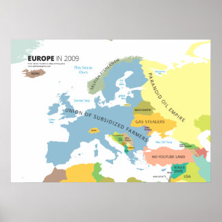 Europe in 2009 poster
