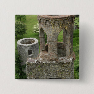 Europe, Ireland, Blarney Castle. THIS IMAGE 2 Inch Square Button