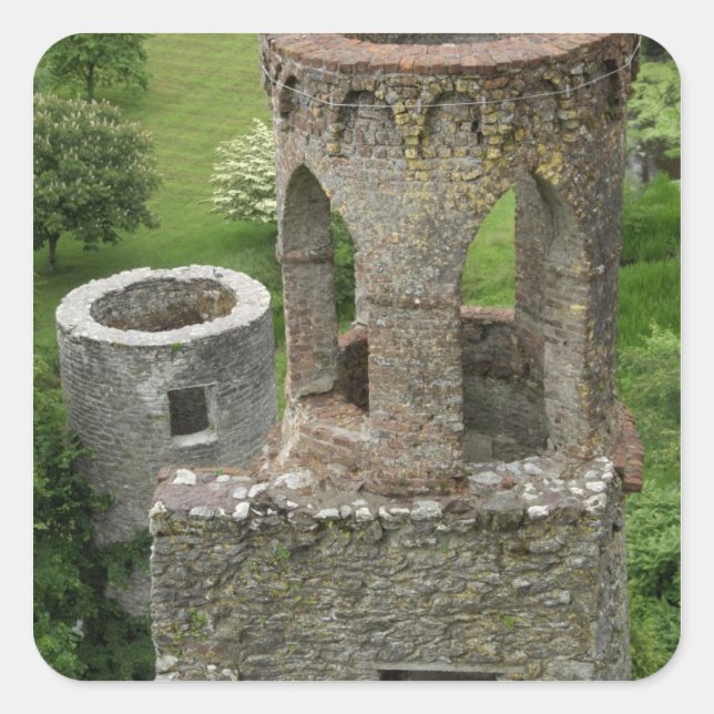 Europe, Ireland, Blarney Castle. THIS IMAGE Square Sticker (Front)
