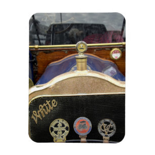Europe, Ireland, Dublin. Vintage auto, White 2 Magnet